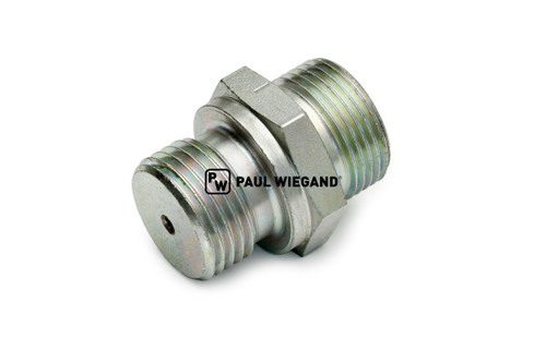 Einschraubverschraubung Zöller 300 mit Drossel Gehäuse Schwenkantrieb G1/2"-15L (M22x1,5) verzinkt d: 2.5 (11113133)
