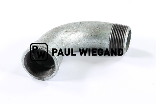 Codo de tubo Bucher Municipal Citycat 5006 Válvula de bola sistema de agua 1 1/4" pieza de fundición (68042789)