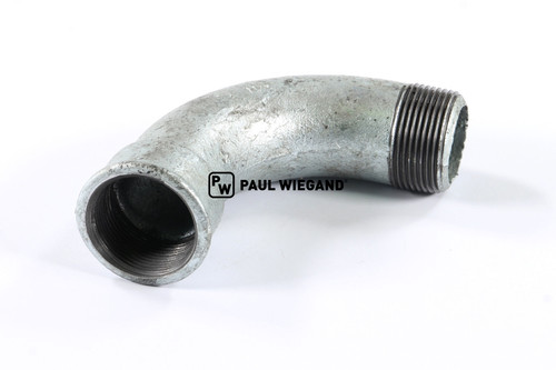 Codo de tubo Bucher Municipal Citycat 5006 Válvula de bola sistema de agua 1 1/4" pieza de fundición (68042789)