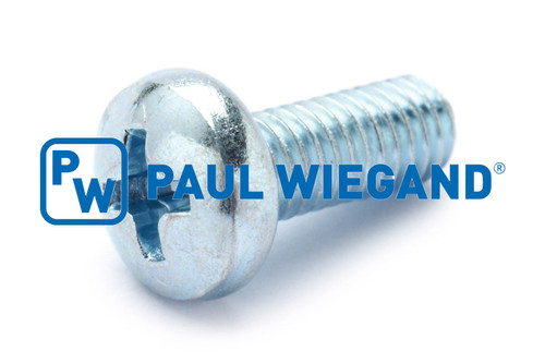 Tornillo de cabeza plana con ranura en cruz DIN y artículo normalizado DIN/ISO 7985/7045 M4x10 galvanizado 4.8 (90000079)