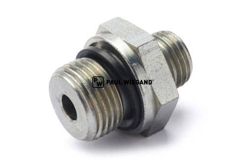 Racor atornillable Bucher Municipal DIN/ISO 2353/8434-1 M18x1,5-8L (M14x1,5) galvanizado (68800225)