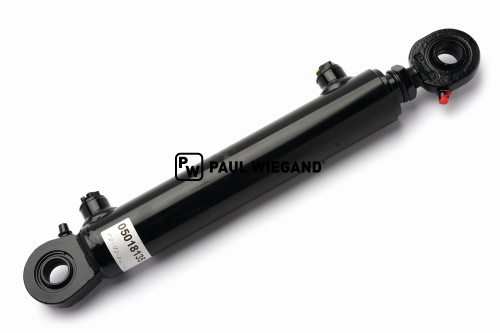 Hydraulikzylinder HS Fahrzeugbau Frontlader Forkenverstellung KS: 28 Hub: 201 EBM: 375 (05018135)