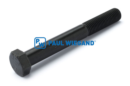 Tornillo de cabeza hexagonal con vástago DIN/ISO 931/4014 M16x130 negro 12.9 (08027293)