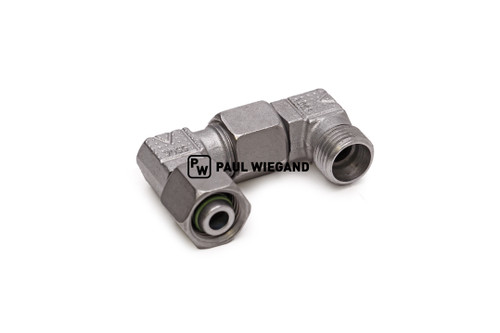 Racor codo con tuerca de unión DIN/ISO 2353/8434-1 10L (M16x1,5) galvanizado (68066006)