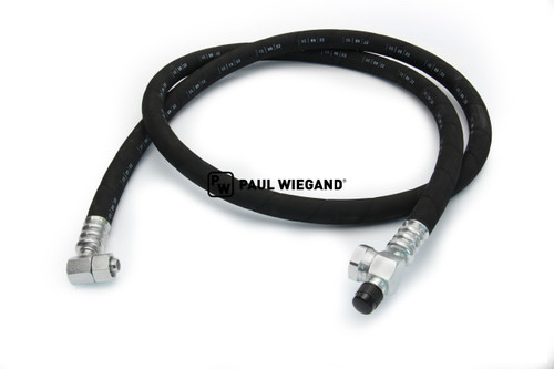 Manguera de refrigerante Bucher Municipal Citycat 5006 aire acondicionado 3/4"-16 UNF / 1"-14 UNS / 5/16"-24 UNF lg: 2000 (68043279)