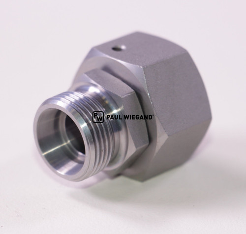 Racor Hako con tuerca de unión DIN/ISO 2353/8434-1 M22x1,5-18L (M26x1,5) galvanizado (65800432)