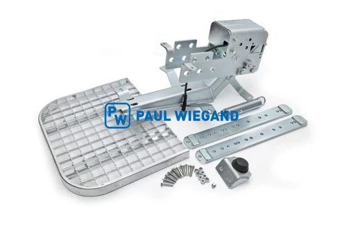 Estribo Faun Variopress con sensor izquierda/derecha galvanizado SET con control de peso a partir de 2010 (01027301)