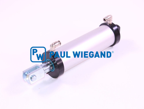 Pneumatikzylinder Bucher Municipal Cityfant 6000 Trennschürze Kehrwalze M12x1,25 D: 50 Hub: 70 EBM: 260  (68062234)
