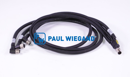 Steuerleitung Farid FMO Kabelbaum Sensor Anschlag oben M12-M12-M12-M12 lg: 1110 (24010135)