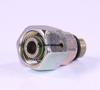 Verschraubung Geesink GPM III Hydraulikzylinder Heckklappe G1/4" - M20x1,5 verzinkt (02057248)