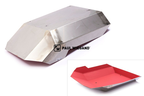 Placa deflectora Bucher Municipal Cityfant 60/6000 contenedor de barrido derecho engomado (68066145)