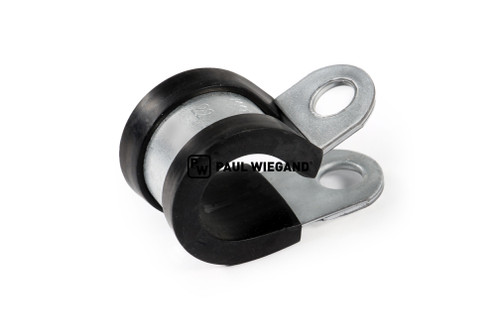 Abrazadera de tubo de combustible para motor montado en superficie DIN 3016 galvanizado d: 22-25 (1") b: 10,5 engomado (67012679)
