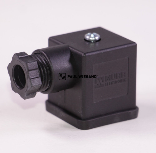 Ventilstecker ohne LED "Hirschmann" DIN/ISO 43650/4400 b: 18 2-polig + PE max. 250VAC/DC Typ"A" (08017053)