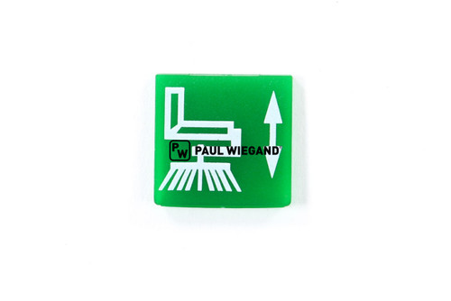 Símbolo del interruptor Escobilla de disco Schmidt SK151/152/153 "Elevar/Bajar" verde (63104030)