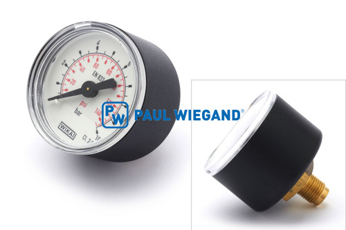 Manometer Faun Viatec AK 461 Druckregler D: 40 G1/8" 0-10 bar  (61084035)