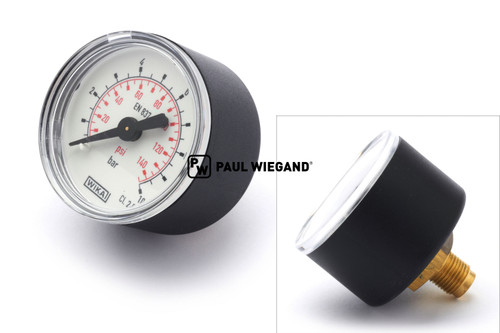 Manómetro Faun Viatec AK 461 Regulador de presión D: 40 G1/8" 0-10 bar (61084035)