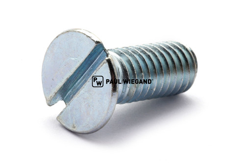Tornillo avellanado con ranura DIN/ISO 963/2009 M6x16 galvanizado 4.8 (90000037)