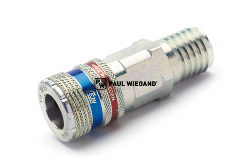 Acoplamiento de seguridad Cejn eSafe (con función de ventilación) serie 410, DN 10,4 conexión de manguera 19 mm (3/4") (41910013)