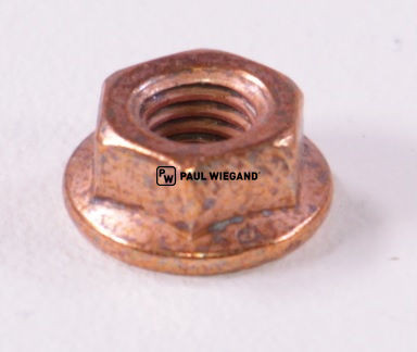 Tuerca hexagonal con brida Sistema de escape del filtro de partículas diesel M6 cobre (Cu) (65066566)