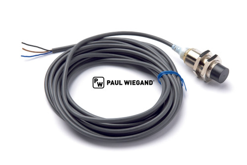 Interruptor de proximidad HN Gancho de elevación/desenganche clip. contacto NA tripolar d=M18 Longitud del cable=5000mm n-flush (05016003)