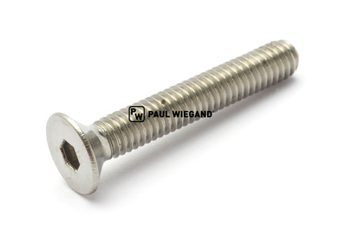 Tornillo avellanado con hexágono interior DIN/ISO 7991/10642 totalmente roscado M4x25 V2A (65800312)