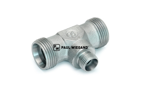 Racor reductor en T ISO 8434-1 22L (M30x2)/12L (M18x1,5) galvanizado (90000912)