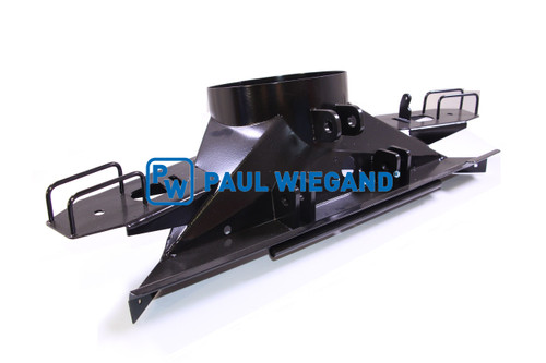 Boca de aspiración Bucher Municipal Citycat 5006 Conjunto de soldadura de acero inoxidable pintado de negro (68042144)