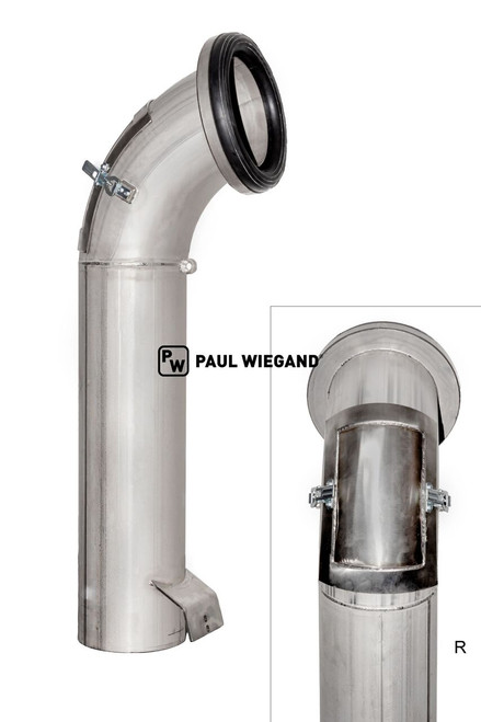 Tubo de aspiración Schmidt Cleango 400/500 completo acero inoxidable D: 220/314 l: 1210 (63036143)