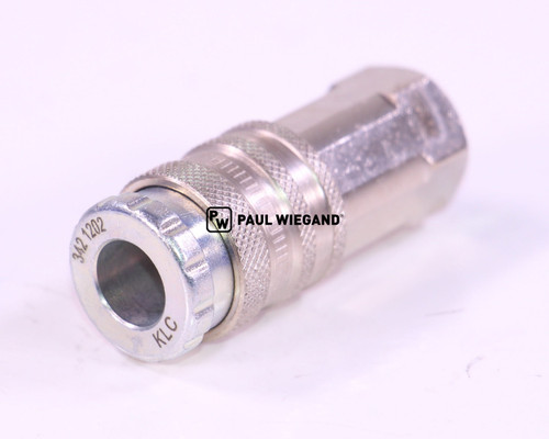 Acoplamiento CEJN serie 342 rosca hembra G 1/4" NBR acero/latón (galvanizado) (41991002)