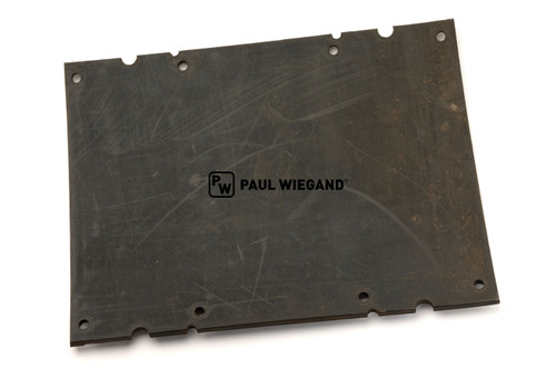 Placa de goma Construcción de vehículos HS HSS270 Tope de contenedor An: 480 Al: 360 S: 10 (05017113)
