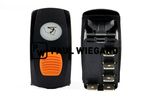 Brock SL 200 Interruptor basculante "Subir/Bajar" 5 polos 24VDC acción momentánea (64034024)