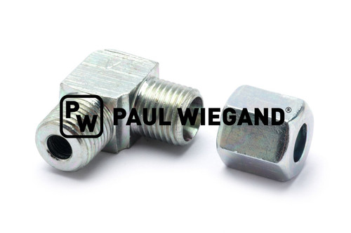 Racor codo Faun ENVIRONNEMENT Unilift T.R. lubricación central DIN/ISO 2353/8434-1 M10x1-6LL (M10x1) galvanizado (70017137)