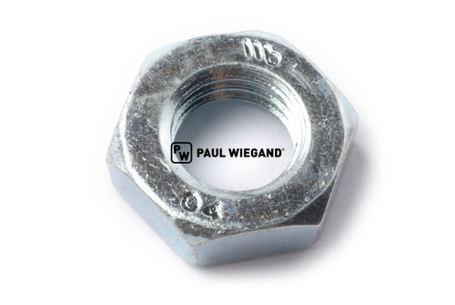 Tuerca hexagonal DIN/ISO 936/4035 M12 galvanizada plana (10013226)