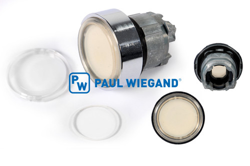 Pulsador Faun Variopress serie ZB4 blanco (01990067)