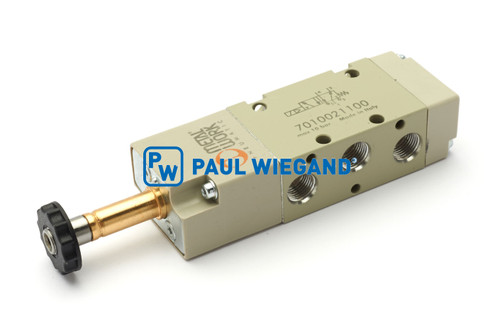 Válvula direccional Faun Viatec Viajet 6-7 Sistema neumático Mando escoba 24VDC 5/2 vías (61034133)