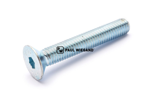 Tornillo avellanado con hexágono interior DIN/ISO 7991/10642 totalmente roscado M8x50 galvanizado 8.8 (05017639)