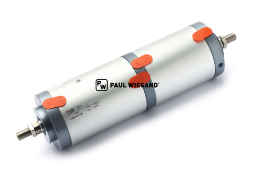 Cilindro neumático Faun Viatec AK 461 Brazo de cepillo KS: 25 Carrera: 50/75 EBM: 377 2 etapas (61082052)
