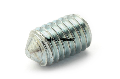 Tornillo prisionero con punta DIN/ISO 914/4027 M5x8 galvanizado (90000413)