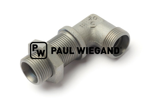 Racor pasamuros Schmidt piezas estándar DIN 3911 15L (M22x1,5) galvanizado (63800424)