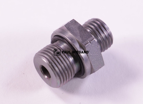 Racor atornillado Bucher Municipal DIN/ISO 2353/8434-1 G3/8"-8L (M14x1,5) galvanizado (68042299)
