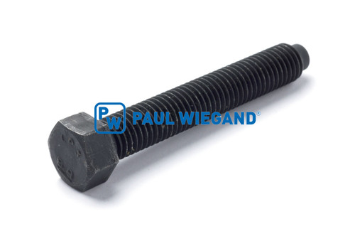 Tornillo de cabeza hexagonal con punta HS Fahrzeugbau DIN 564 Forma B M12x80 negro 8.8 (05015017)