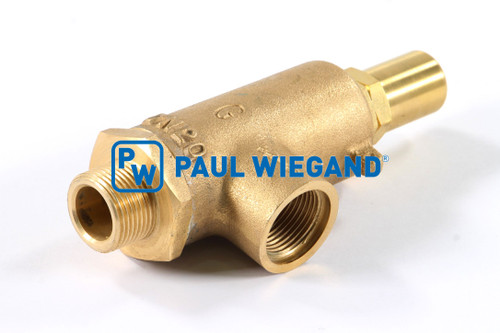 Válvula de seguridad Bomba de agua para barredora Beam S14000 Rosca exterior/interior G3/4" 10,4bar (51012036)