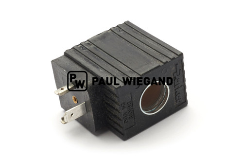 Magnetspule Bucher Municipal Citycat 5000 Regelventil Geschwindigkeit d: 16,2/27 l: 32 b: 40 h: 45 24VDC (68044280)