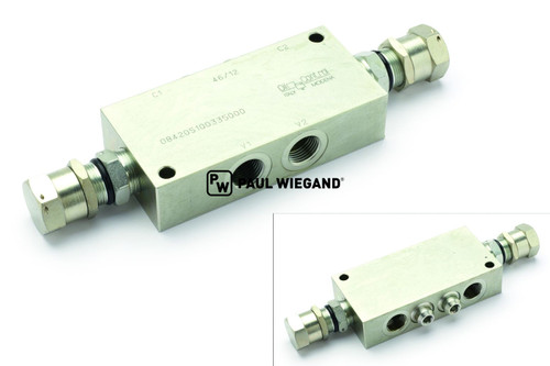 Válvula de freno de descenso HS Fahrzeugbau CWS acero 1/2" 350bar (05015136)