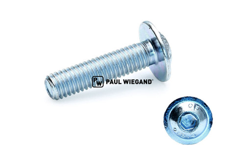 Tornillo de cabeza plana con hexágono interior DIN/ISO 7985/7380-2 M5x20 galvanizado 10.9 (60054640)
