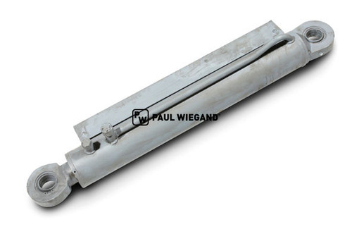 Hydraulikzylinder Schörling 3RII Pressplatte Anschlußgewinde Sensor links/rechts KS: 70 Hub: 575 EBM: 970 (08027049)