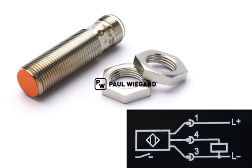 Interruptor de proximidad Bucher Municipal VM-Motori punto pivotante M12x1 l: 45 Contacto NA (no) (PNP) (68034028)