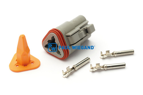 Buchsengehäuse NTM OM-SBH komplett "DEUTSCH" DT-Serie 3-polig (25030008) Buchsengehäuse NTM OM-SBH komplett "DEUTSCH" DT-Serie 3-polig (25030008)