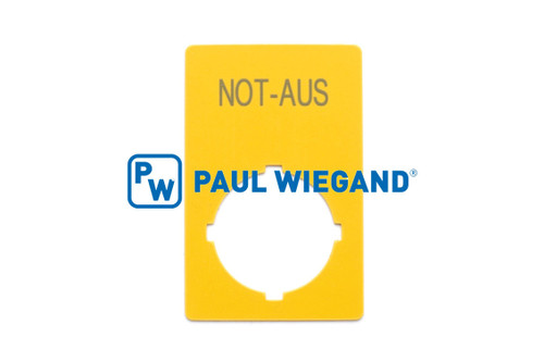 Not-Aus-Schild MUT Variopress Bedieneinheit  (14900041)