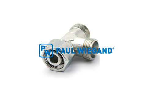 T-Stück Zöller mit Überwurfmutter Hydraulikanlage DIN/ISO 2353/8434-4 15L (M22x1,5) verzinkt (11330298)